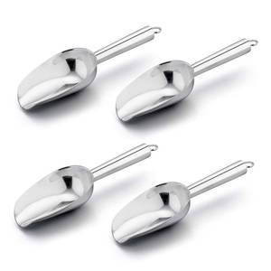 lot 6103 image: E-far Mini Scoop, 3 Ounce Stainless Steel Kitchen Utility Scoops, Ideal for CandyIce CubeFlourSugarCoffee BeanProtein Powder, Food Grade & Anti Rust, Easy Clean & Dishwasher Safe (4 Pack)