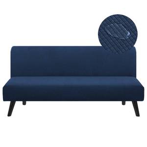 lot 6120 image: TOPYUMH Water Repellent Armless Futon Cover Sofa Bed Slipcover, Full Size Futon Mattress Cover Stretch Foldable Sofa Bed Covers with Elastic Bottom, Washable, Navy