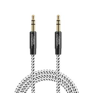 lot 6122 image: CableCreation 3.5mm Aux Cable 0.45meter(18inches), Short Male to Male 18 Audio Auxiliary Cord Braided Hi-Fi Sound for Car, Speaker, Home Stereos, Smartphone