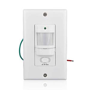 lot 6252 image: Sensky BS033C 110v Motion Sensor Light Switch, 180 Degree View Occupancy Sensor Switch, Wall Sensor Switch Light Sensor,Single Pole (Neutral Wire Required), White