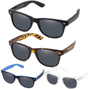 lot 6274 image: DILLY VISION 4 Pack Premium Bifocal Reading Sunglasses for Men Women Classic Outdoor UV400 Unisex Fashion Sun Readers Glasses with Spring Hinge,1.75 strength
