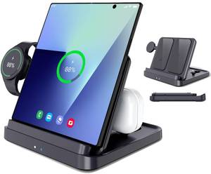 lot 6287 image: voppton for Samsung Galaxy Z Fold 7 6 5 4 Wireless Charger Station, Foldable 3 in 1 Wireless Charging Stand for S26 Ultra S25 Flip 7 Galaxy WatchGalaxy Buds, Charger Stand Dock for Travel