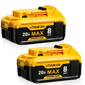 lot 6288 image: SANIU 8.0Ah Replacement for Dewalt 20V Battery Li-ion Compatible with Dewalt 20-Volt Cordless Power Tools DCB208 DCB207 DCB206 DCB204 DCB201 DCB203 DCB181 DCB180 (8.0Ah, 1 Piece)