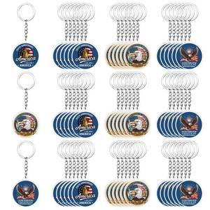 lot 6303 image: Sureio 48 Pcs 250th Anniversary Keychains Bulk USA Patriotic 250 Years Gifts 4th of July Party Favors for Adults Veterans Day Independence Souvenir Accessories