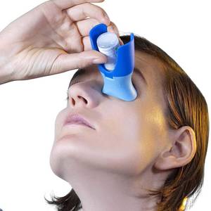 lot 6335 image: remedic Eye Drop Helper with Silicone Adapter �� Accurate, One-Handed Eye Dropper Guide for Seniors and Caregivers - Easy to use Eye Drops Inserter for the Whole Family