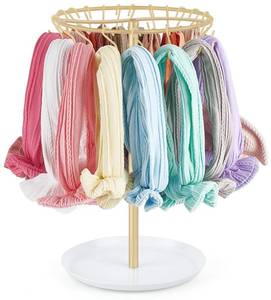 lot 6376 image: Dahey Headband Holder Hair Bow Organizer for girls Metal Baby Headband Storage with 30 Hooks Modern Hair Accessories Organizer Bow Rack Storage Stand Display for Girls Baby Room Decor