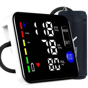 lot 6393 image: GUAEVER Blood Pressure Monitor Rechargeable Upper Arm Blood Pressure Monitors for Home Use Large Screen Bp Machine with 8.7-16.5 Bp Cuff, 2x120 Memory, Voice Broadcast Bp Monitor (Black)
