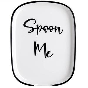 lot 6402 image: Ceramic Spoon Rest for Stove Top, Large Spoon Holder for Kitchen Counter, White Coffee Spoon Rest, Heat-Resistant Cooking Utensil Rest, Modern Farmhouse Kitchen D�cor
