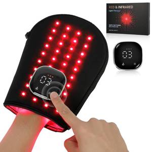 lot 6407 image: Besilo Rechargeable Red & Infrared Light Therapy Gloves - 660nm & 850nm Dual Wavelength, 5 Settings, Hand Comfort & Warmth, 3000mAh Battery for Hand Pain Relief