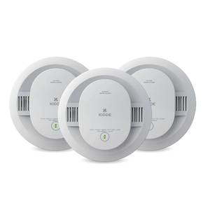 lot 11383 image: Kidde Smoke Detector, 10-Year Battery Powered, with LED Status Lights, 85 dB Alarm, 5-inches, 20SD10, 3 Pack