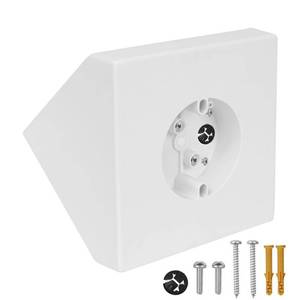 lot 11430 image: KETTKEL Ceiling Fan Mounting Bracket Kit,Ceiling Fan Angle Mount Box Fits FB900-1 Cathedral Ceiling Angles of 80° or Up, White. 1-Pack