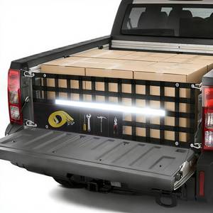 lot 11434 image: Upgraded 60 W X 18 T Tailgate Net for Pickup Truck Bed Storage with 4 Bags, Cargo Net for Pickup Truck Bed Divider with Reflective Strips, Heavy Duty Cargo Netting for Full Size Trucks 49-82 Wide