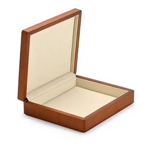 lot 11439 image: Oirlv Solid Wood Ring Jewelry Box Organizer Earrings Jewelry Drawer Organizer Tray with Lid (Creamy-white Flat Box)