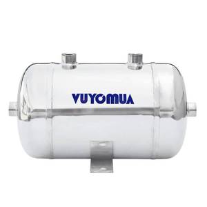 lot 11444 image: VUYOMUA 14 NPT Air Compressors 0.8 Gallon Stainless Steel Portable Air Compressor Max 180PSI Air Reservoir Water Storage Tank for Truck, Car, Air Horn, Inflating Tires, Air Ride
