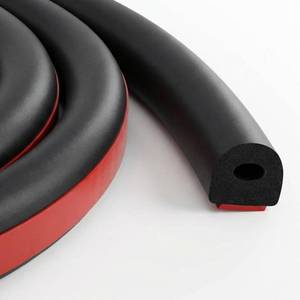 lot 11449 image: Pangda 13ft Foam Rubber D Shape Seal Strip 0.5 W x 0.5 H Self Adhesive EPDM Rubber Weather Stripping RV Slide Out Seal Heavy Duty Automotive Weather Stripping for Car Truck RV Boat Home