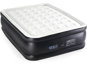 lot 11452 image: DUMOS Queen Air Mattress with Built-in High Capacity Pump- 18 Inflatable Blow Up Airbed, Double Height Air Bed for Home or Camping, Non-Slip Bottom Design, Weight Capacity 660 lbs