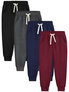 lot 12013 image: Aocku 4 Pack Boys Sweatpants Joggers Cotton Athletic Sweatpants Youth Joggers Pants with Pocket Drawstring Set A S