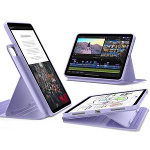 lot 12028 image: ESR for iPad Air 13 Inch Case M4M3M2 (202620252024), Removable Magnetic Cover, Adjustable PortraitLandscape Stand, 9 Standing Angles, Shift Series, Light Purple