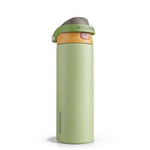 lot 12052 image: ENCOOL Leakproof Insulated Water Bottle with Straw Dual-Sip Water Bottle Bag-Safe Design for Work, Commute & Gym �� Keeps Drinks Cold All Day, 24 oz, Sage Green