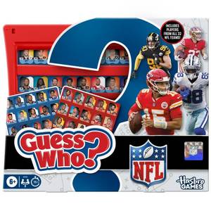 lot 12057 image: Guess Who NFL Edition Board Game  Officially Licensed NFL Game for Kids and Families  Ages 6  2 Players  15 Mins.  Football Games