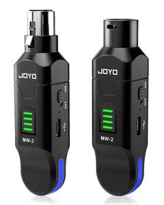 lot 12393 image: JOYO 2.4GHz Wireless Microphone System 4-Channel XLR Transmitter & Receiver DynamicPhantom-Powered Condenser Plug-on Adapter for PA Systems, Live Sound, Audio Mixer, Church, Studio (MW-2)