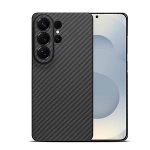 lot 12394 image: GIMENOHIG Slim Aramid Fiber Case for Samsung Galaxy S26 Ultra, Camera Full Cover Protection (Black, S26 Ultra)