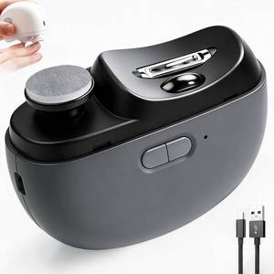 lot 12397 image: 2026 Upgraded Electric Nail Clipper, Automatic Nail Clipper with LED Light & 2 Speeds, Baby Nail Trimmer Electric with Polishing, Nail Chip Storage, USB Charging, Safe for Baby & Seniors��Black�� (Used)