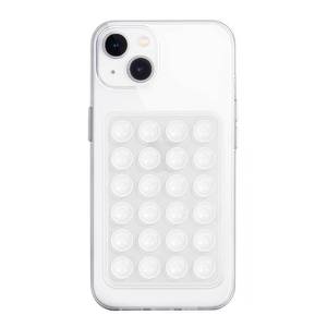lot 12441 image: JingJinYY Silicone Suction Phone Case Mount, Non Slip Sticky Phone Grip for Cellphone, Silicon Adhesive Suction Cup Phone Mount, Strong Grip Holder for Selfies and Videos (Translucent)