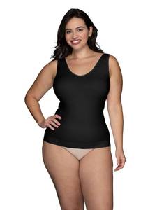 lot 12446 image: Vanity Fair Womens Seamless Spin Tank, Midnight Black, Large
