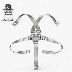 lot 12447 image: High Chair Straps Replacement, 5-Point Harness with Secure Buckle, Adjustable Safety Straps Compatible with Ingenuity Graco Chicco Baby Trend, Universal Fit for Most High Chairs, Durable Nylon, 1 Pack
