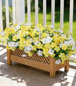 lot 12455 image: Artificial Flowers for Outdoors Decoration, 20 Bundles Faux Morning Glory with Eucalyptus Look Real UV Resistant Fake Plants Silk Flowers for Outside Yard Gardens Porch Patio Planter Home Urn, Mix