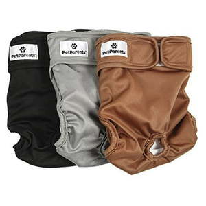 lot 14363 image: Pet Parents Washable Dog Diapers (3pack) of Doggie Diapers  Color Princess  Extra Large Dog Diapers