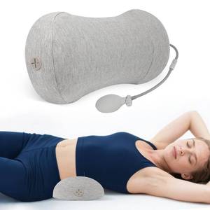lot 14375 image: yuonsyou Inflatable Blow up Lumbar Support Pillow for Bed - Memory Foam Lower Back Pillow for Sleeping in Bed - Back Pain Relief While Sleep