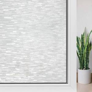 lot 14388 image: Haton Window Privacy Film, Frosted Glass Static Cling Sun Heat Blocking Window Clings, Frosting Opaque Coverings Stickers Tint for Home Office Door, Non Adhesive, White 17.5 x 78.7