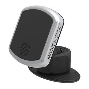 lot 14401 image: Scosche MPWD2-XTPR MagicMount Pro Universal Magnetic Phone Holder, Suction Cup Phone Mount for Car or Desk, BlackSilver