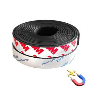lot 14421 image: CHUNNIAO AB Matached Magnetic Tape Strips with Adhesive 35(2 Rolls,Each 6 Feet),Thickness 80mil for Display Banner Stand&Window Screen Replacement