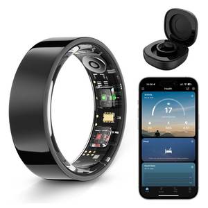 lot 14465 image: Halo Ring Smart�� Compatible with iOS and Android Systems, No Subscription Required, Long Battery Life, Equipped with Sensor Technology, Supports Fitness, Blood Oxygen, and Sleep Monitoring.