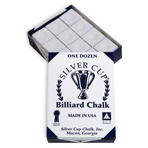 lot 14469 image: Silver Cup Chalk, White, 12-Piece Box