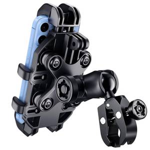 lot 14478 image: Thlevel Motorcycle Phone Mount Holder with Vibration Dampener Anti-Shake 720° Adjustable for iPhone 16 Pro Max for Samsung 5.4-6.9 Phone Anti-Theft Dirt Bikes(Clamp Base 0.47-1.77 Handlebar)