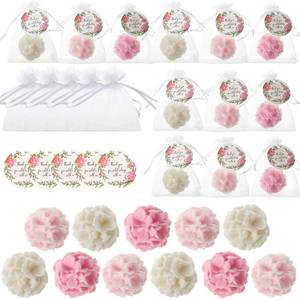 lot 14483 image: Demissle 24 Set Flower Mini Soaps for Guests Flower Soap Wedding Handmade Gift Favors Fancy Decorative with Thank You Tags for Baby Shower Wedding Bridal Guest Gift Party Favor(Rose)