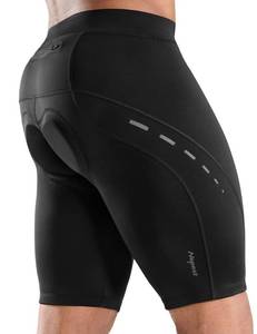 lot 14484 image: Nepest Mens Bike Shorts with Zipper Pocket Breathable Wide Waistband Anti-Slip Leg 4D Padded Cycling Shorts Bicycle Clothes Wear Tights MTB Riding Half Pants Black,XXL