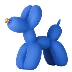 lot 14490 image: XIAOMAGG Creative Balloon Dog Sculpture Modern Home Decoration Trendy Animal Art Ornaments Collection Figurine Bedroom Living Room Office Desktop Resin Decors