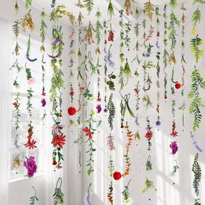 lot 14491 image: Suncalla 12 Pcs 70.8 ft Flower Garland Hanging Artificial Wildflower Vine Decor from Ceiling Floating Floral Backdrop Silk Fake Flower Garland for Wedding Home Garden Wall Arch(Wildflower,Multicolor)