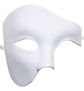 lot 18111 image: KEFAN Mens Mask Halloween Mask Masquerade Phantom of The Opera Half Face Mask
