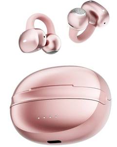lot 18113 image: NEOQOQO A50 Clip on Earbuds, Bluetooth 6.0 Wireless Open Ear Headphones w5.3g Weightless Comfort,48H Playtime,3D Soundstage,Clear Call Mics,IPX5,Multipoint Connection,Fit for Workout Running Purple