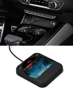 lot 18124 image: ENVYCLOUD Portable Car CD Player with USBAUX Port,External CD Player Compatible with Car Radio Stereo, Laptop, TV, Computer,Universal for Vehicle with Adapter (Black)