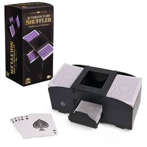 lot 18146 image: Spin Master Games, Cardinal Classics Premium Automatic Card Shuffler for Poker & Other Games, Family Game Night, Easy-to-Use for Adults & Kids, for Ages 8 & Up