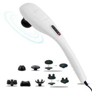 lot 18149 image: MEGAWISE Handheld Back Massager  Deep Tissue Percussion Relief for Back, Neck, Shoulders, Waist Legs, Full Body for Improved Blood Circulation and Fatigue Relief (Pearl White 6Ft Corded)
