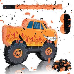 lot 18179 image: Truck Pi�ata - Monster Truck Pi�ata Bundle with Blindfold and Bat for Pi�ata Theme Party Decoration Supplies Cool Car Pi�ata for Birthday Party Carnival Celebration Game (15.75112.36 Inch,Small)
