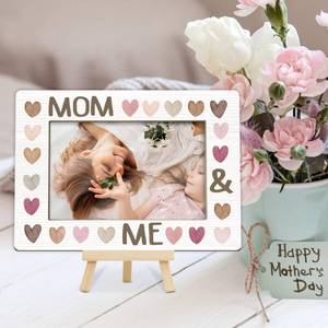 lot 18211 image: Kqfdr Mommy & Me Picture Frame, Gift for New Mom, First Mothers Day Photo Frame Gifts from Daughter Son, Mommy Birthday Gift (4x6-Horizontal) A05